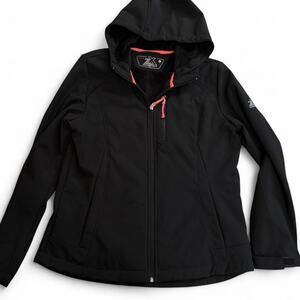 ZeroXposur Black Waterproof Fleece Lined Hood Ziper Pockets Winter Minimalist L